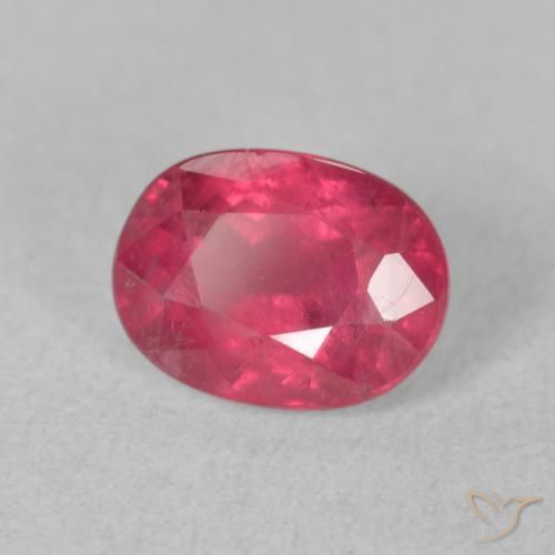 2.13 ct Red Ruby Stone, Natural Ruby in Oval Facet Shape for Sale