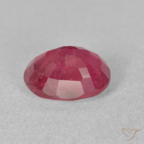 Ruby Gemstone in 8 x 6 mm (calibrated) Size for Sale, Ruby Stone in Pinkish Red Color