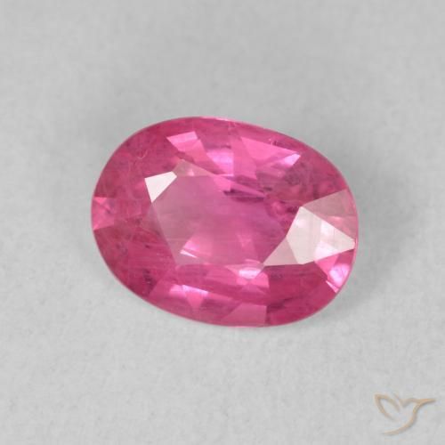 1.50 ct Red Ruby Stone, Natural Ruby in Oval Facet Shape for Sale