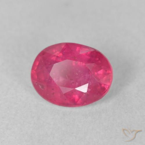 1.53 ct Pink Ruby Stone, Natural Ruby in Oval Facet Shape for Sale