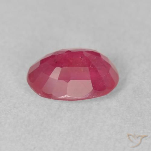 Ruby Gemstone in 8 x 6 mm (calibrated) Size for Sale, Ruby Stone in Magenta Pink Color