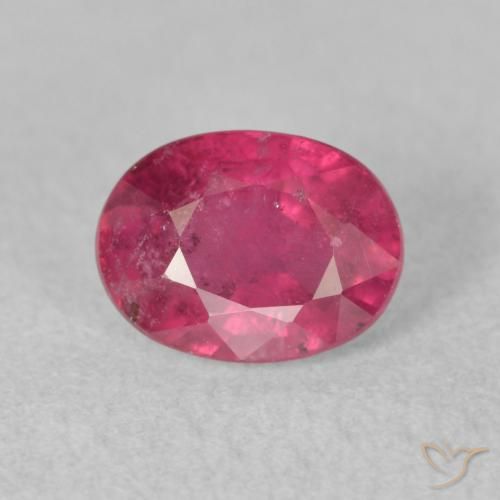 2.05ct Natural Pinkish Red Ruby, Oval, VS-SI