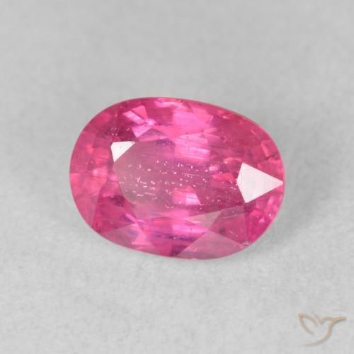 1.84 ct Pink Ruby Stone, Natural Ruby in Oval Facet Shape for Sale