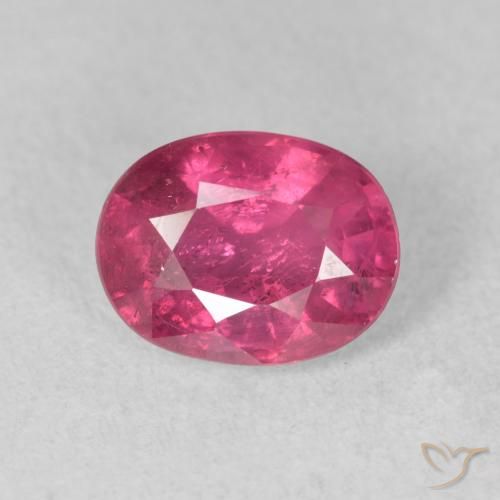 1.88 ct Pink Ruby Gemstone, Ruby Gem in Oval Facet Shape for Sale.