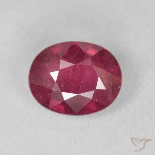 1.78ct Natural Deep Crimson Ruby, Oval, VS-SI