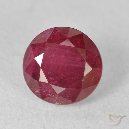 2.74ct Natural Jam Red Ruby, Round, VS-SI