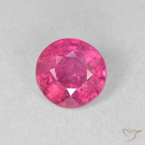 1.18ct Natural Hot Pink Ruby, Round, VS-SI
