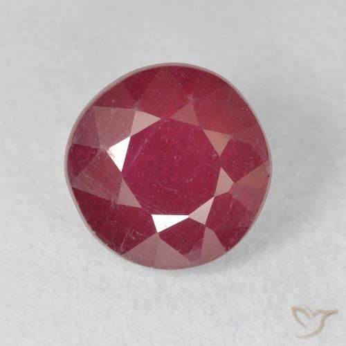 2.67ct Natural Deep Crimson Ruby, Round, VS-SI