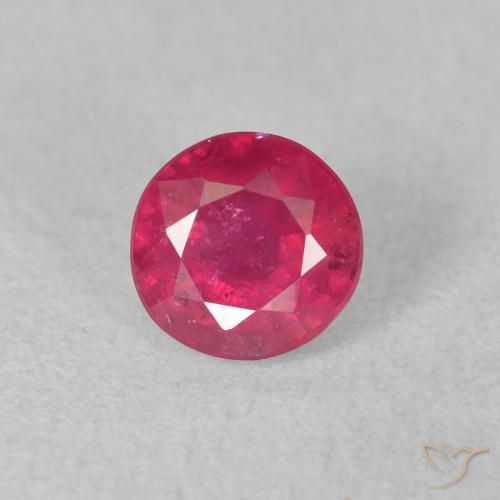 1.21ct Natural Reddish Pink Ruby, Round, VS-SI