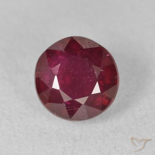 2.04ct Natural Wine Red Ruby, Round, VS-SI