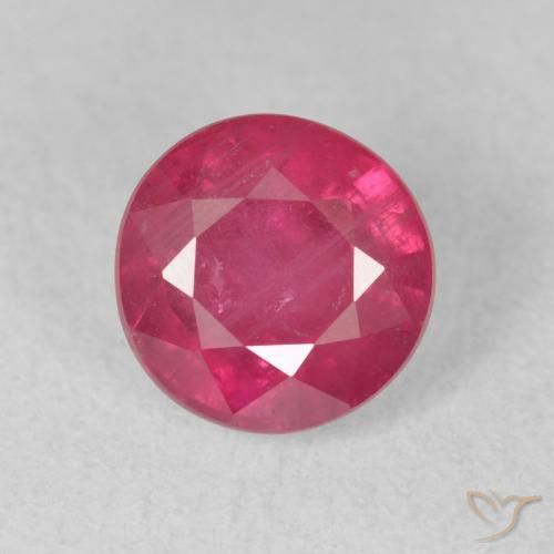2.20ct Natural Reddish Pink Ruby, Round, VS-SI