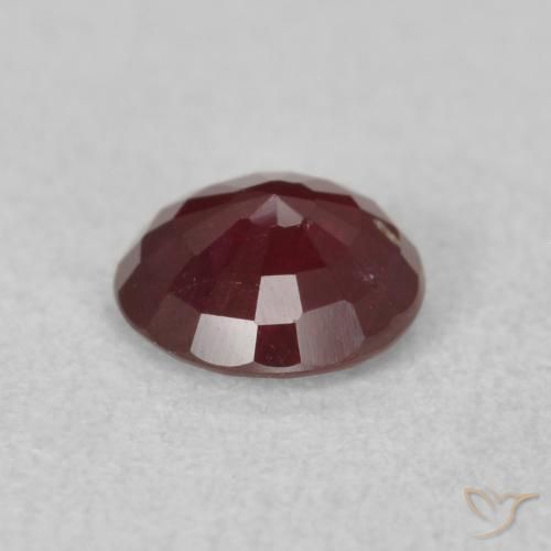 Ruby Gemstone in 6 mm (calibrated) Size for Sale, Ruby Stone in Deep Red Color