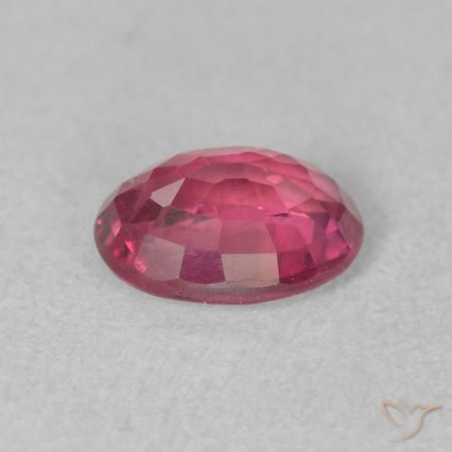 Ruby Gemstone in 8 x 6 mm (calibrated) Size for Sale, Ruby Stone in Reddish Pink Color