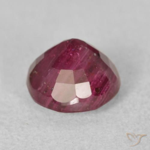 Ruby Gemstone in 6.5 mm (calibrated) Size for Sale, Ruby Stone in Dark Red Color