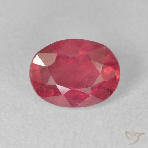 2.05ct Natural Pinkish Red Ruby, Oval, VS-SI