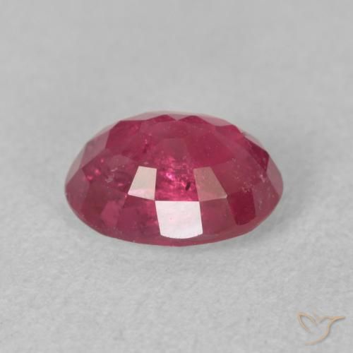 Ruby Gemstone in 8 x 6 mm (calibrated) Size for Sale, Ruby Stone in Reddish Pink Color