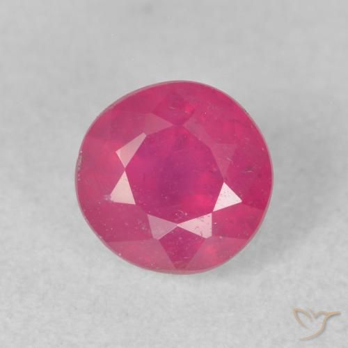 1.19ct Natural Reddish Pink Ruby, Round, VS-SI
