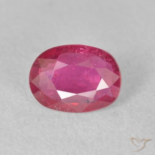 1.31ct Natural Reddish Pink Ruby, Oval, VS-SI