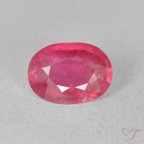 1.26ct Natural Pinkish Red Ruby, Oval, VS-SI
