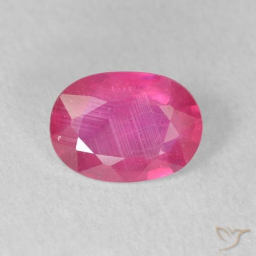 1.36ct Natural Reddish Pink Ruby, Oval, VS-SI