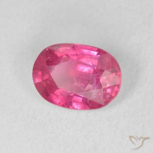 1.54 ct Red Ruby Stone, Natural Ruby in Oval Facet Shape for Sale