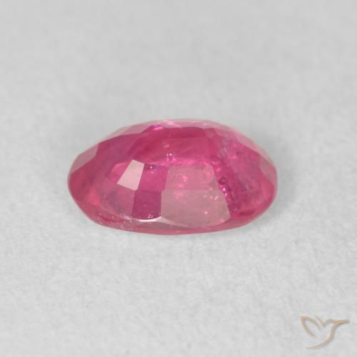 Ruby Gemstone in 8 x 6 mm (calibrated) Size for Sale, Ruby Stone in Pinkish Red Color