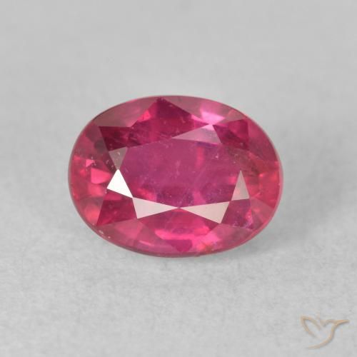 2.33ct Natural Medium Red Ruby, Oval, VS-SI