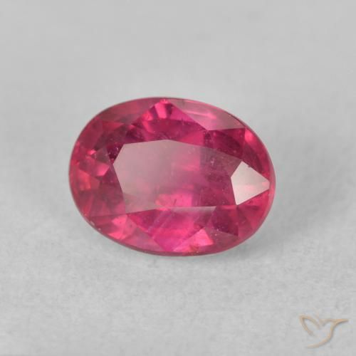 2.33 ct Red Ruby Stone, Natural Ruby in Oval Facet Shape for Sale
