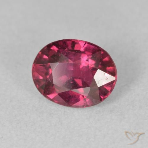 1.92 ct Red Ruby Stone, Natural Ruby in Oval Facet Shape for Sale