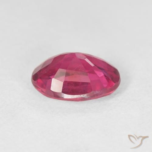 Ruby Gemstone in 8.9 x 6.6 mm Size for Sale, Ruby Stone in Hot Pink Color