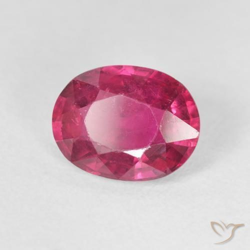 2.53 ct Pink Ruby Stone, Natural Ruby in Oval Facet Shape for Sale