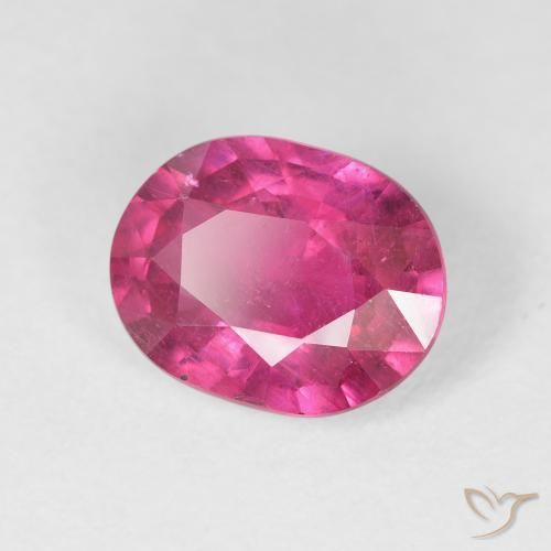 3.45 ct Pink Ruby Stone, Natural Ruby in Oval Facet Shape for Sale