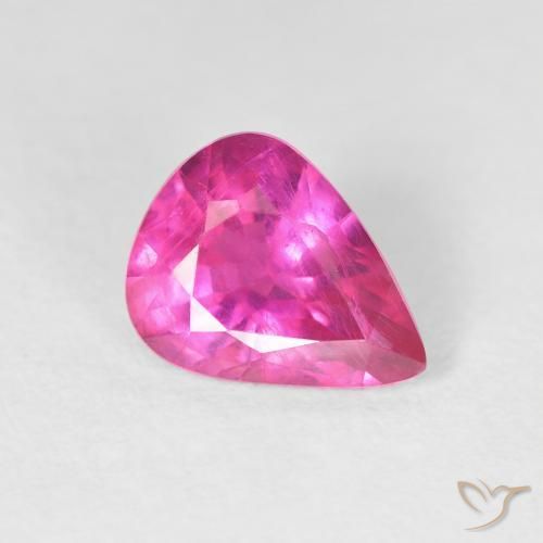 2.09 ct Pink Ruby Stone, Natural Ruby in Pear Facet Shape for Sale