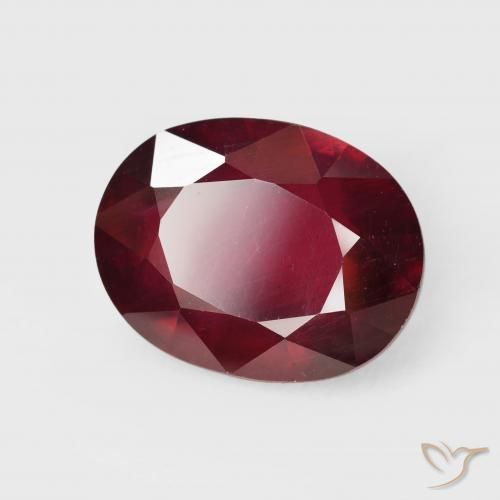 19.35 ct Red Ruby Stone, Natural Ruby in Oval Facet Shape for Sale