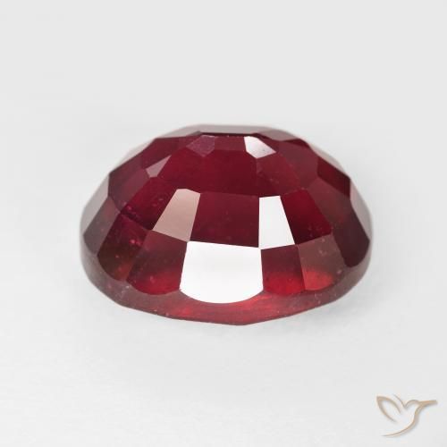 Ruby Gemstone in 16 x 12 mm (calibrated) Size for Sale, Ruby Stone in Deep Red Color