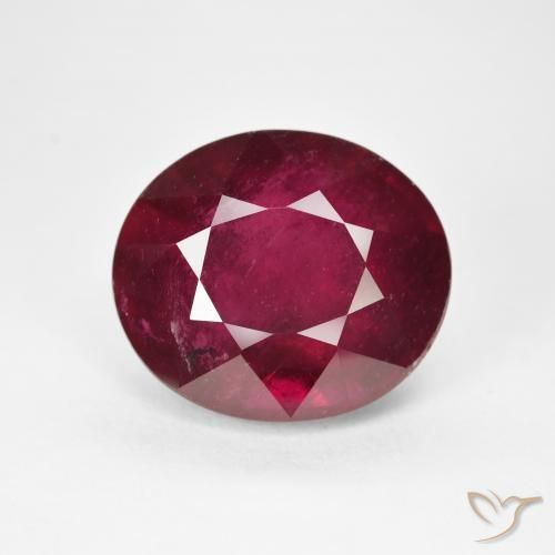 15.28ct Natural Deep Wine Red Ruby, Oval, VS