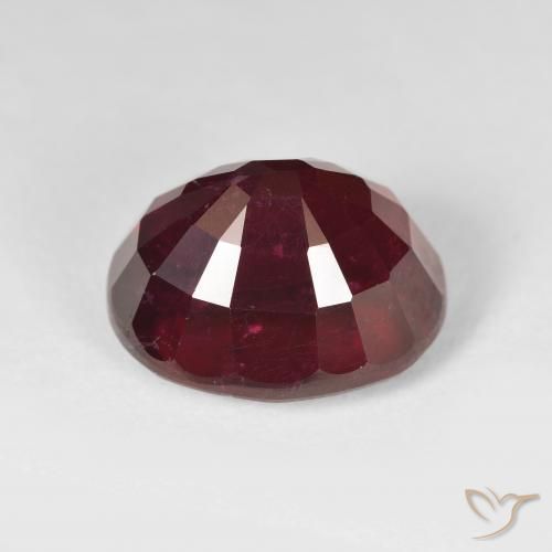 Ruby Gemstone in 14 x 12 mm (calibrated) Size for Sale, Ruby Stone in Blood Red Color