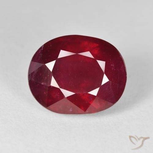 13.61ct Natural Bright Red Ruby, Oval, VS