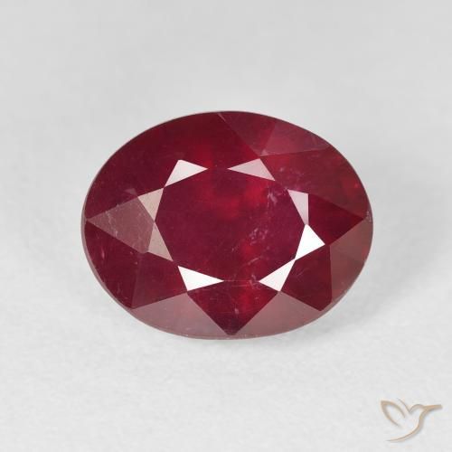 5.72ct Natural Deep Red Ruby, Oval, VS