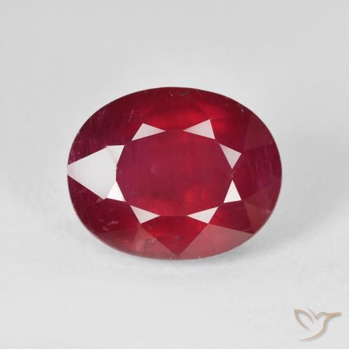 6.53ct Natural Jam Red Ruby, Oval, VS