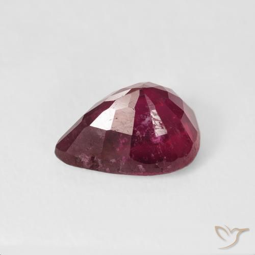 Ruby Gemstone in 9 x 7 mm (calibrated) Size for Sale, Ruby Stone in Deep Crimson Color