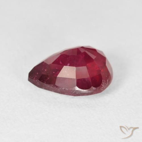 Ruby Gemstone in 10 x 8 mm (calibrated) Size for Sale, Ruby Stone in Deep Red Color