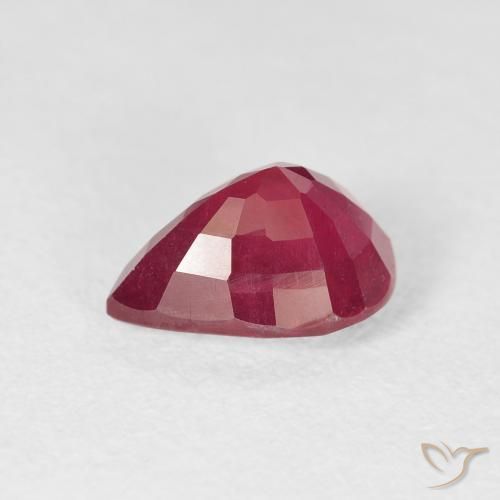 Ruby Gemstone in 9 x 7 mm (calibrated) Size for Sale, Ruby Stone in Deep Crimson Color