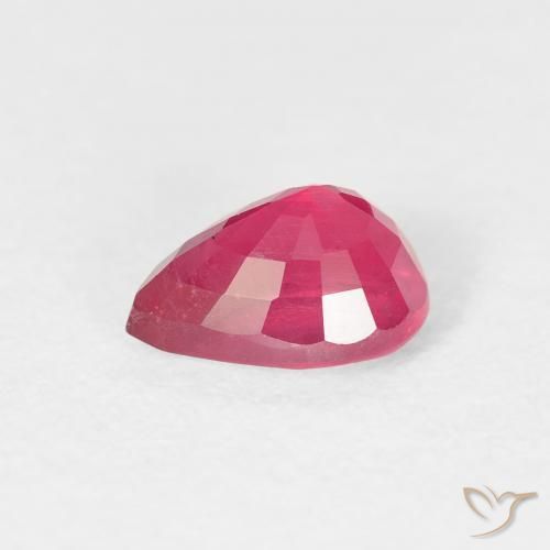 Ruby Gemstone in 7 x 5 mm (calibrated) Size for Sale, Ruby Stone in Pinkish Red Color