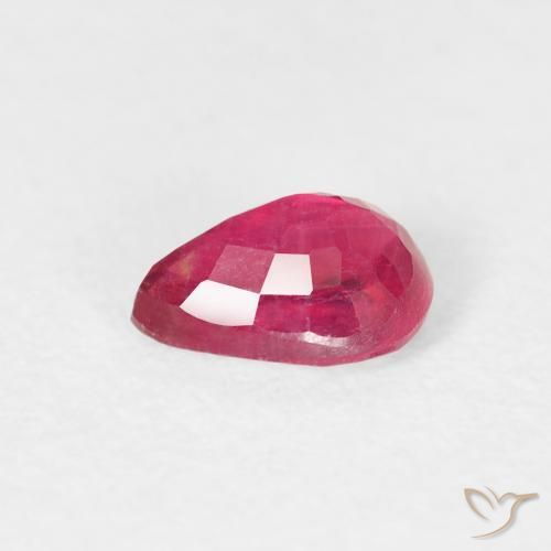 Ruby Gemstone in 6 x 4 mm (calibrated) Size for Sale, Ruby Stone in Light Red Color