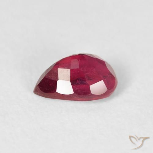 Ruby Gemstone in 6 x 4.2 mm Size for Sale, Ruby Stone in Pinkish Red Color