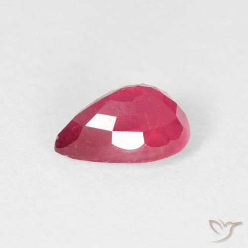 Ruby Gemstone in 6.3 x 4.2 mm Size for Sale, Ruby Stone in Jam Red Color