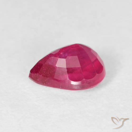 Ruby Gemstone in 7 x 5 mm (calibrated) Size for Sale, Ruby Stone in Light Red Color