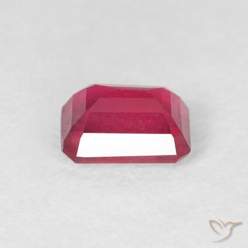 Ruby Gemstone in 6.1 x 4.2 mm Size for Sale, Ruby Stone in Jam Red Color