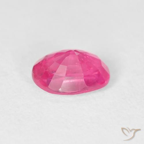 Ruby Gemstone in 7 x 5 mm (calibrated) Size for Sale, Ruby Stone in Deep Magenta Color